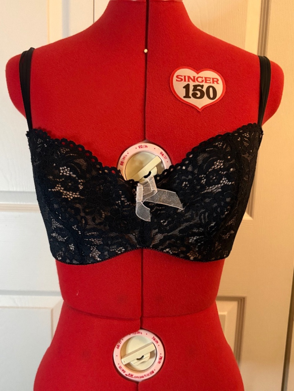 b.tempt'd Black Balconette Bra 32DDD
